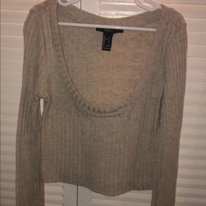 Forever 21 Cropped long sleeve